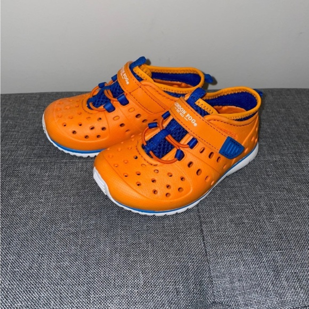 London Fog‎ Waterproof Shoes Mudpuppie Outdoors Marigold Blue Toddler Size 6 NEW